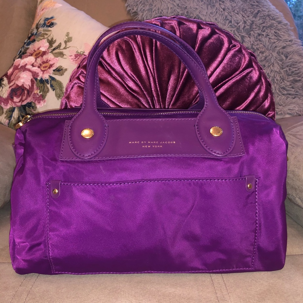 Marc by Marc Jacobs Violet Nylon Barrel Satchel 😍